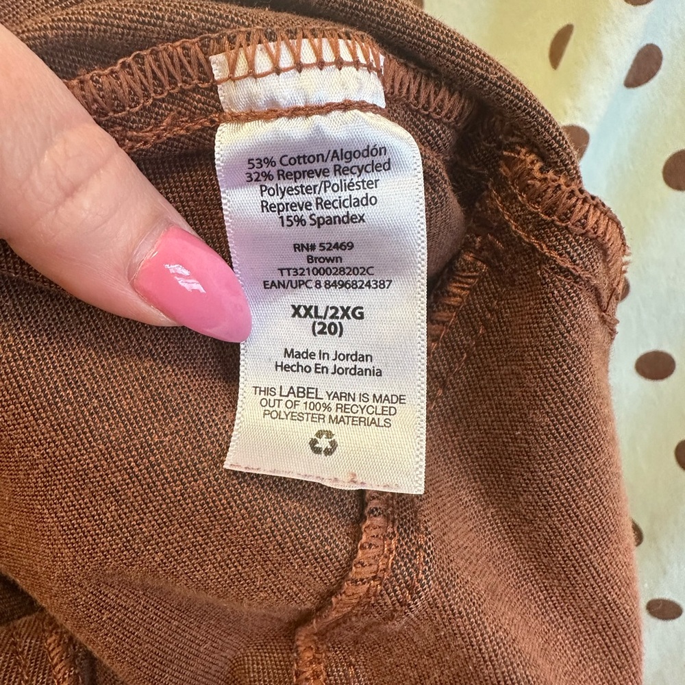 Time and Tru Jeggins, Rust Color, Size XXL (20), Gently Used - Picture 4 of 4